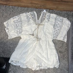 Venus White Romper